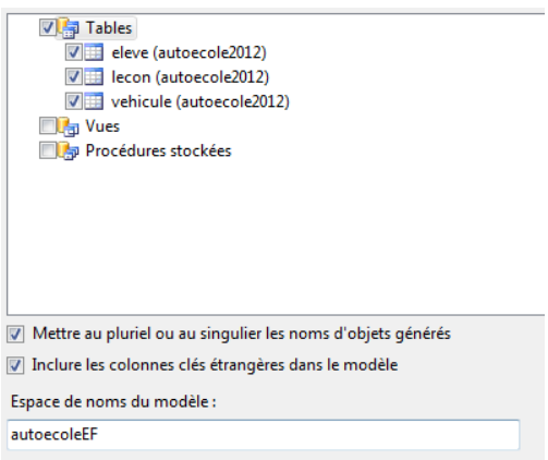 autoecoleTables
